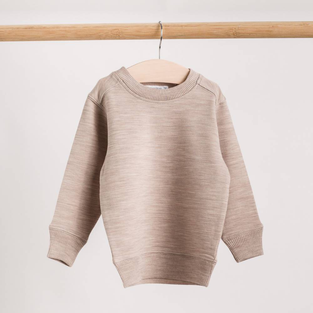 The Sleep Store Merino Tencel Fleece Crew Jumper - 2-10 years