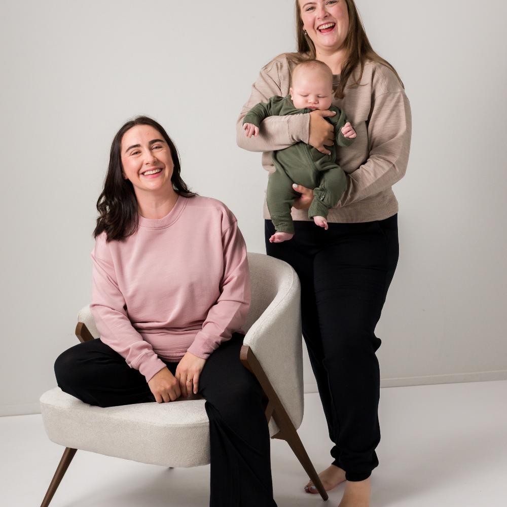 The Sleep Store Merino Tencel Fleece - Women's Crew Jumper