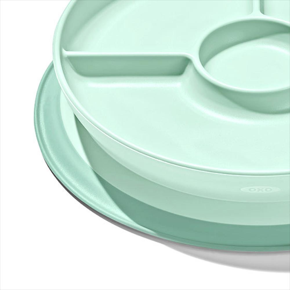 OXO Tot Stick & Stay Suction Divided Plate - Clearance