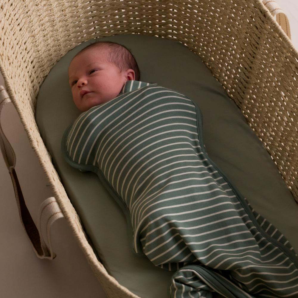 The Sleep Store Jersey New Zealand Merino Wool Fitted Zip Swaddle