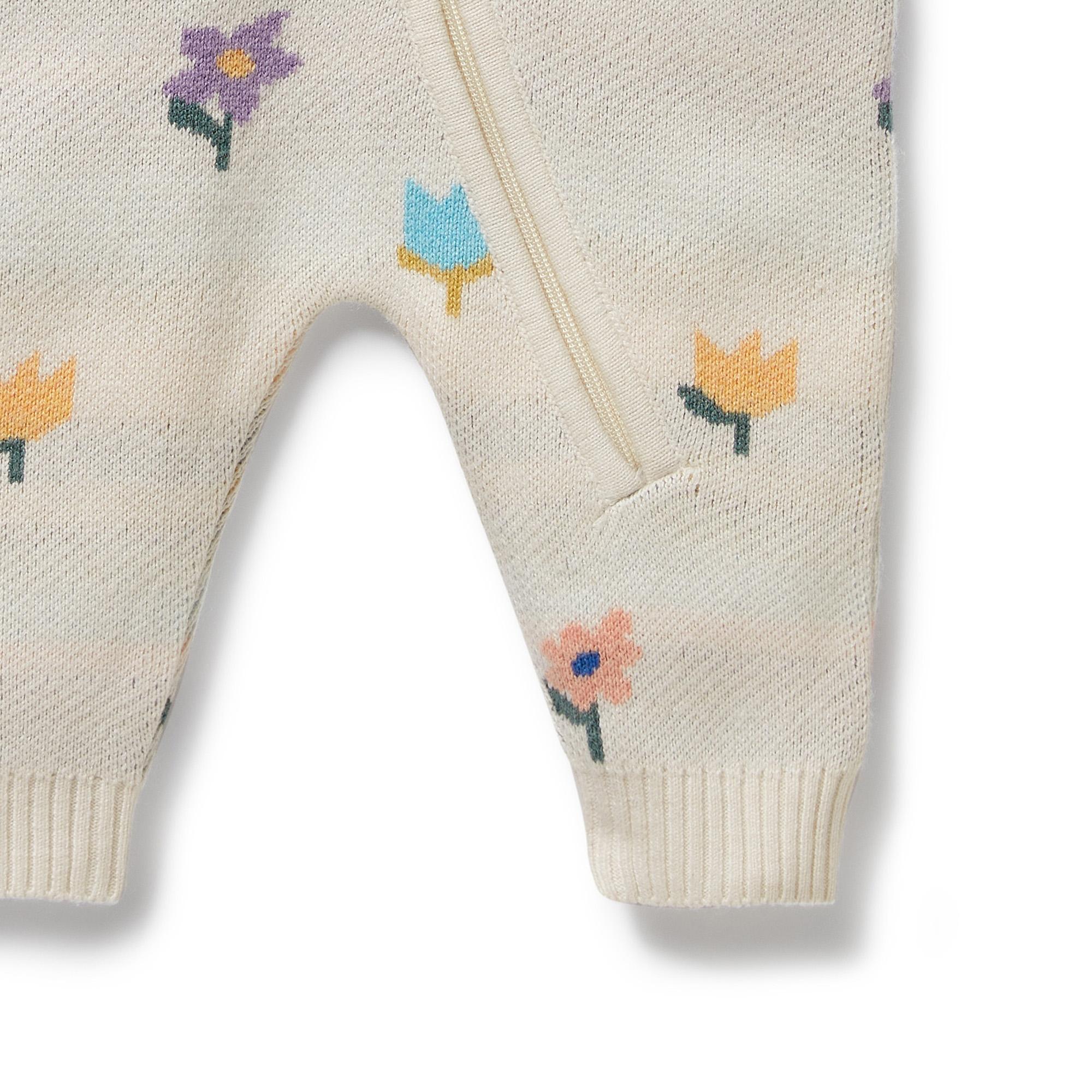 Wilson & Frenchy Organic Knitted Jacquard Growsuit - Clearance