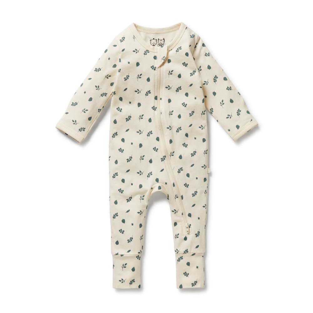 Wilson & Frenchy Organic Cotton Zipsuit with Feet - Current Season - Clearance
