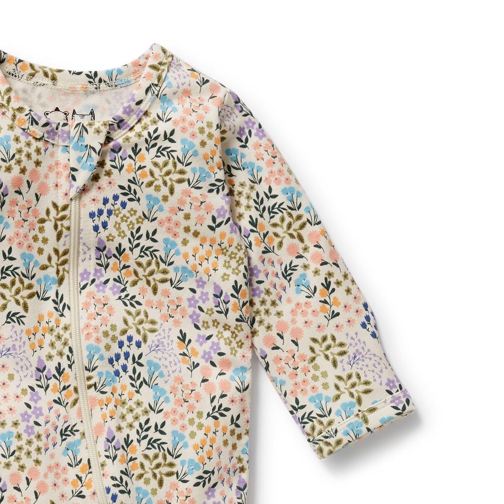 Wilson & Frenchy Organic Cotton Zipsuit with Feet - Current Season - Clearance