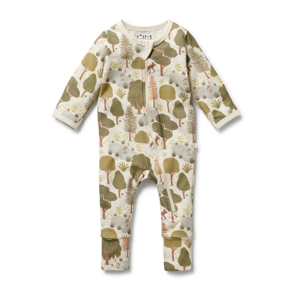 Wilson & Frenchy Organic Cotton Zipsuit with Feet - Current Season - Clearance