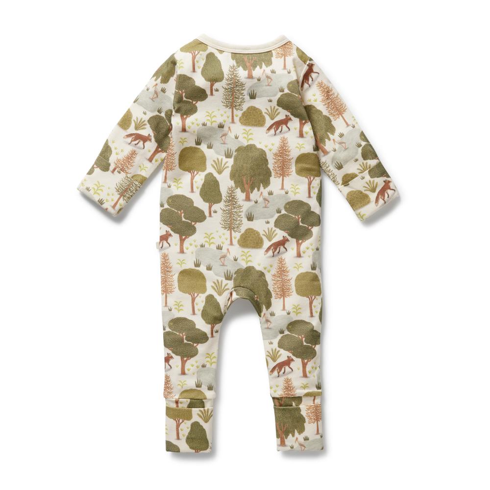Wilson & Frenchy Organic Cotton Zipsuit with Feet - Current Season - Clearance