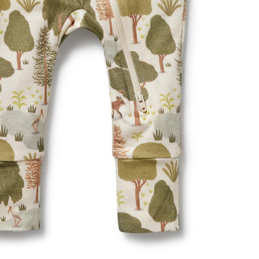 Wilson & Frenchy Organic Cotton Zipsuit with Feet - Current Season - Clearance