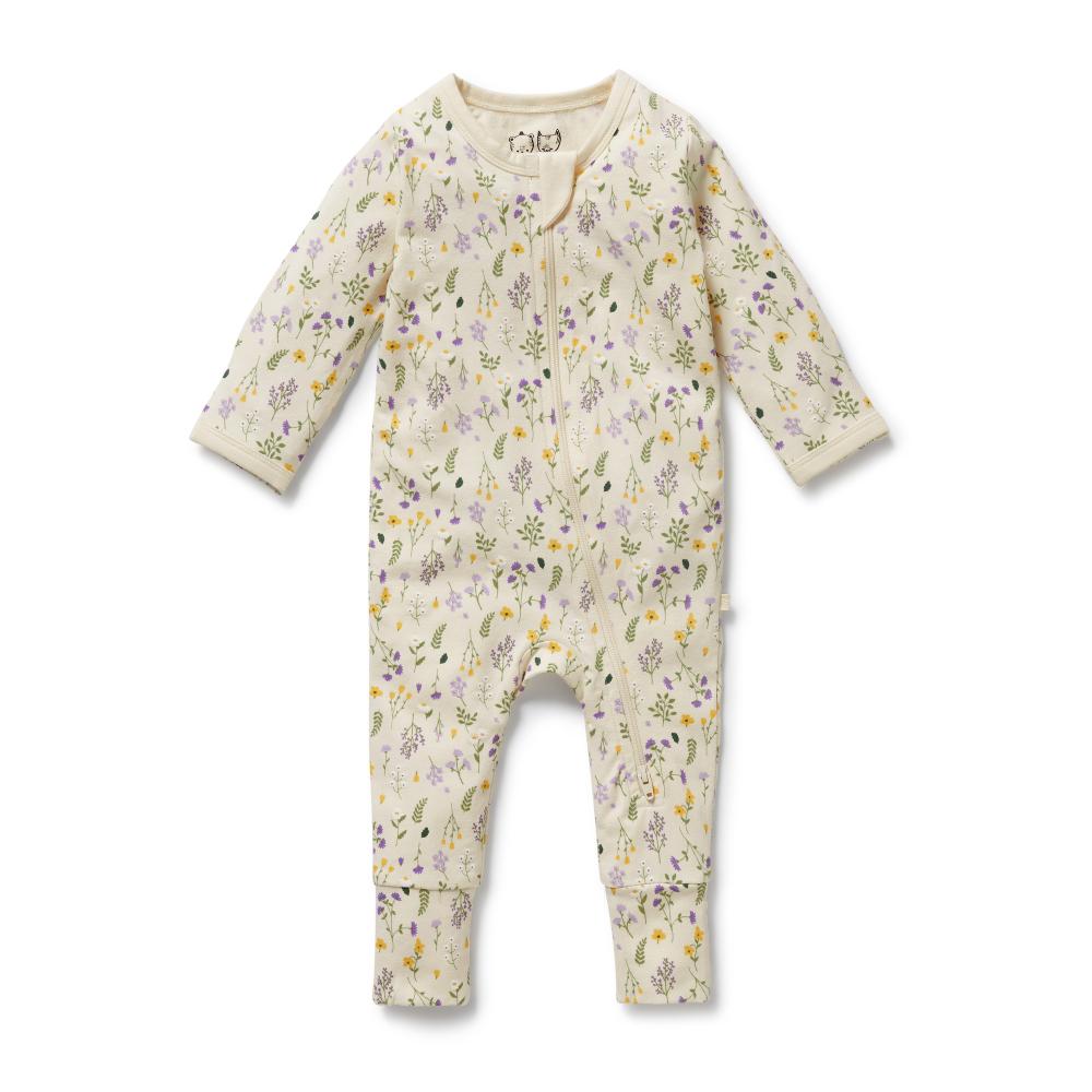 Wilson & Frenchy Organic Cotton Zipsuit with Feet - Current Season - Clearance