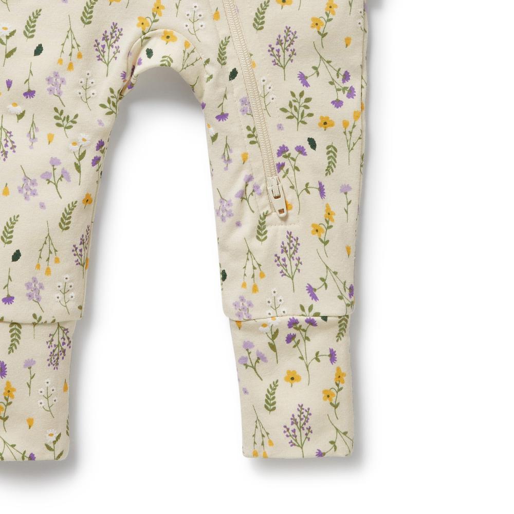 Wilson & Frenchy Organic Cotton Zipsuit with Feet - Current Season - Clearance