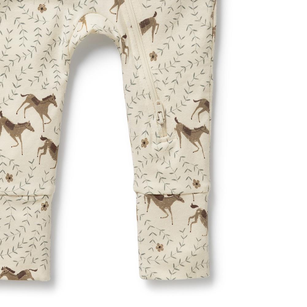 Wilson & Frenchy Organic Cotton Zipsuit with Feet - Current Season - Clearance