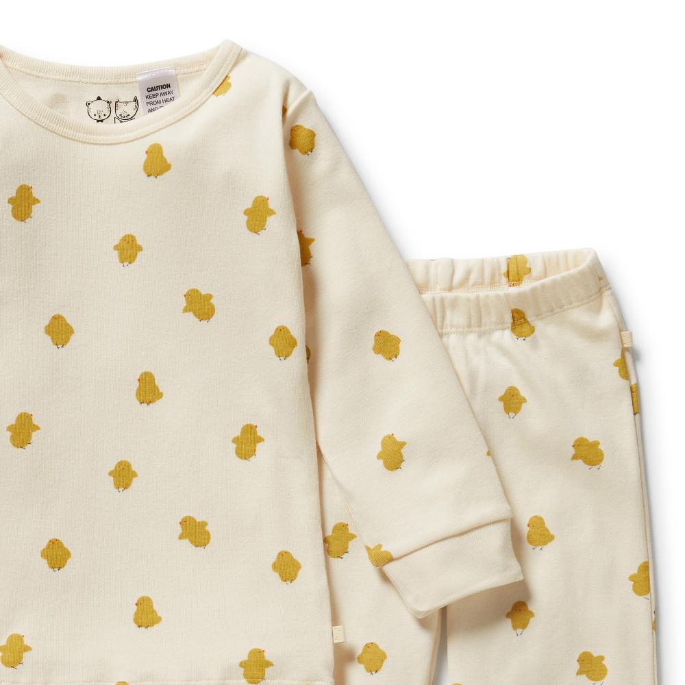 Wilson & Frenchy Organic Long Sleeved Pyjamas - Current Season - Clearance