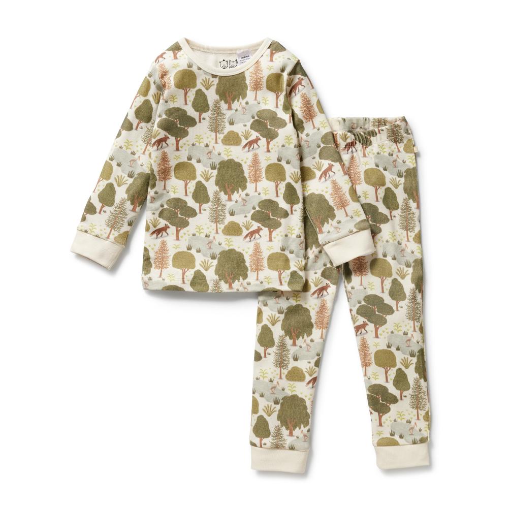Wilson & Frenchy Organic Long Sleeved Pyjamas - Current Season - Clearance