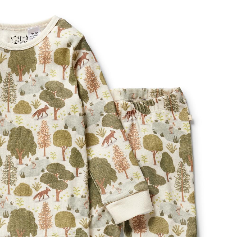 Wilson & Frenchy Organic Long Sleeved Pyjamas - Current Season - Clearance