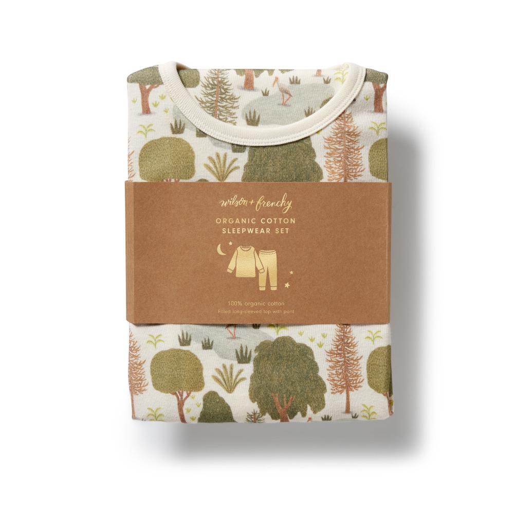 Wilson & Frenchy Organic Long Sleeved Pyjamas - Current Season - Clearance