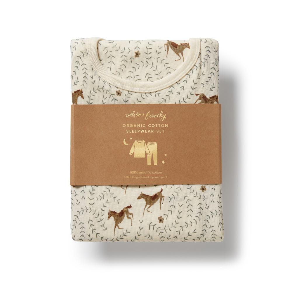 Wilson & Frenchy Organic Long Sleeved Pyjamas - Current Season - Clearance