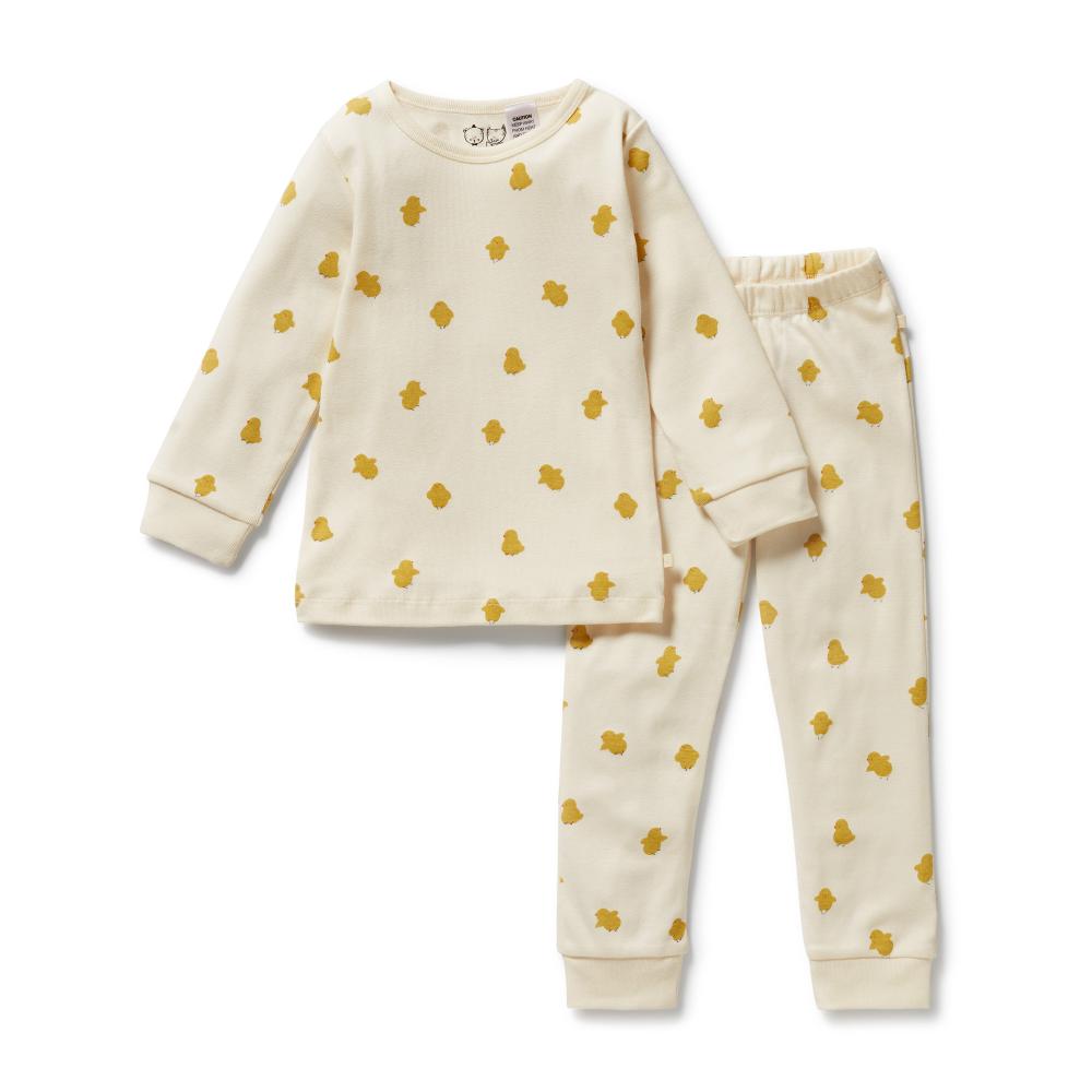 Wilson & Frenchy Organic Long Sleeved Pyjamas - Current Season - Clearance