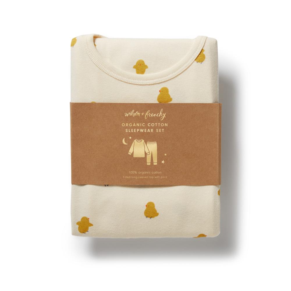Wilson & Frenchy Organic Long Sleeved Pyjamas - Current Season - Clearance
