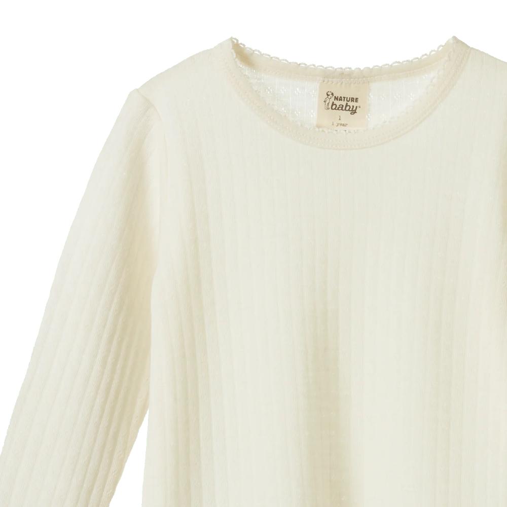 Nature Baby Merino Pointelle Long Sleeve Cloud Tee