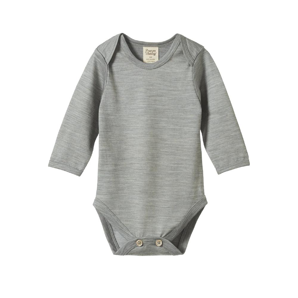 Nature Baby Merino Long Sleeve Bodysuit