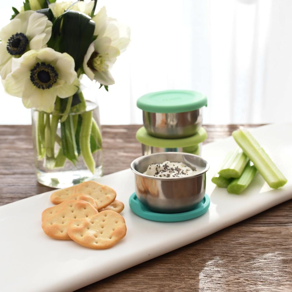 Melii Mini Silicone & Stainless Steel Containers 3pc