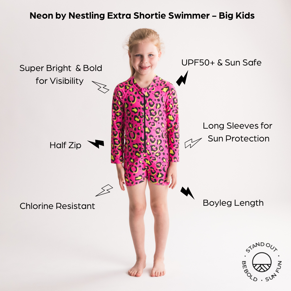 Neon by Nestling Extra Shortie Swimmers - Big Kids