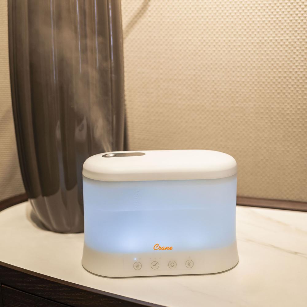 Crane Cool Mist Top Fill Humidifier and Aroma Diffuser 1.8L
