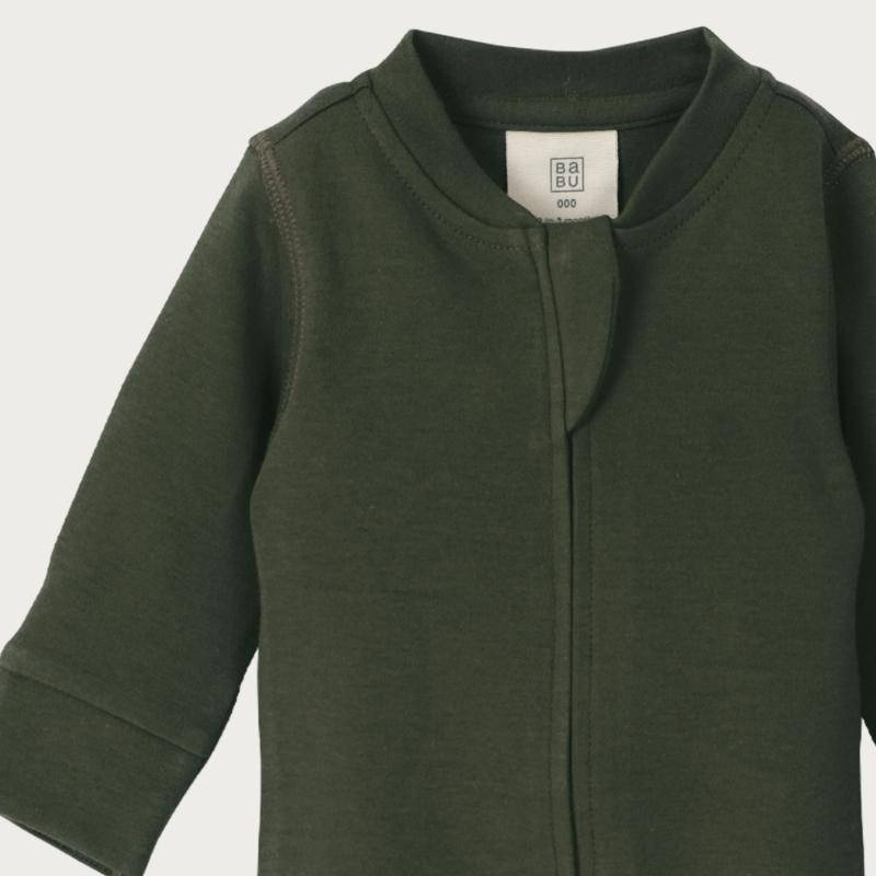 Babu Organic Cotton Footless Onesie Zipsuit