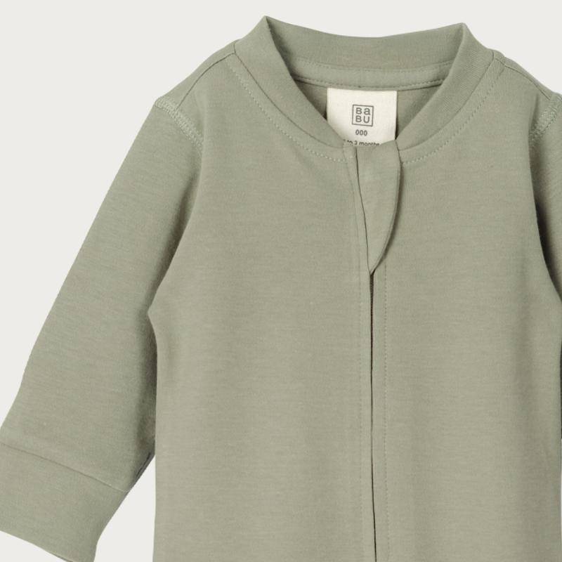 Babu Organic Cotton Footless Onesie Zipsuit