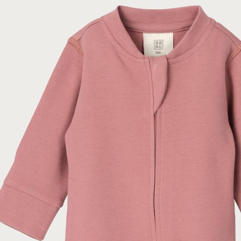 Babu Organic Cotton Footless Onesie Zipsuit - Clearance