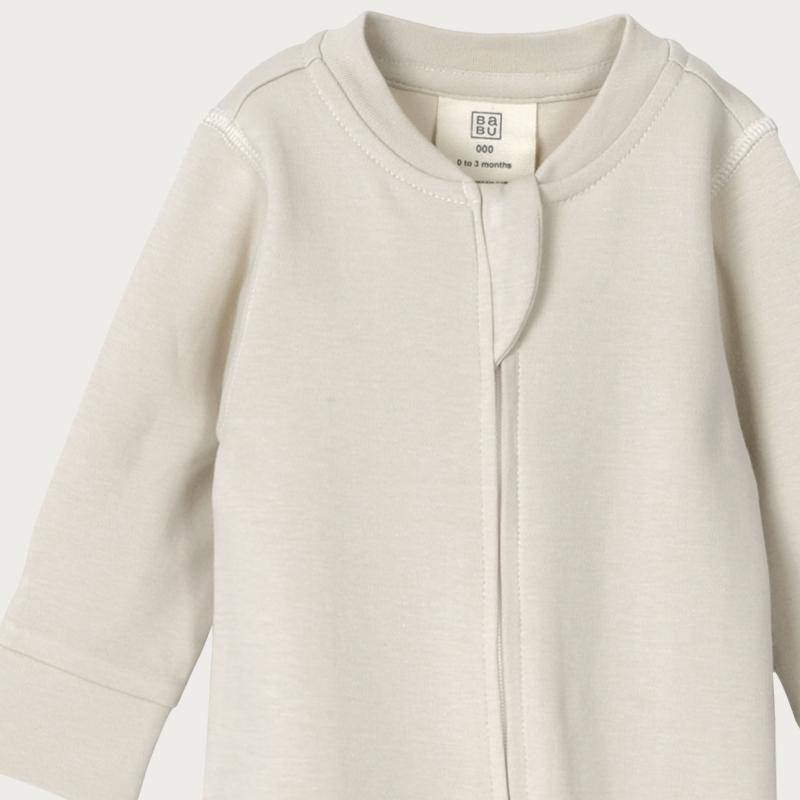 Babu Organic Cotton Footed Onesie Zipsuit