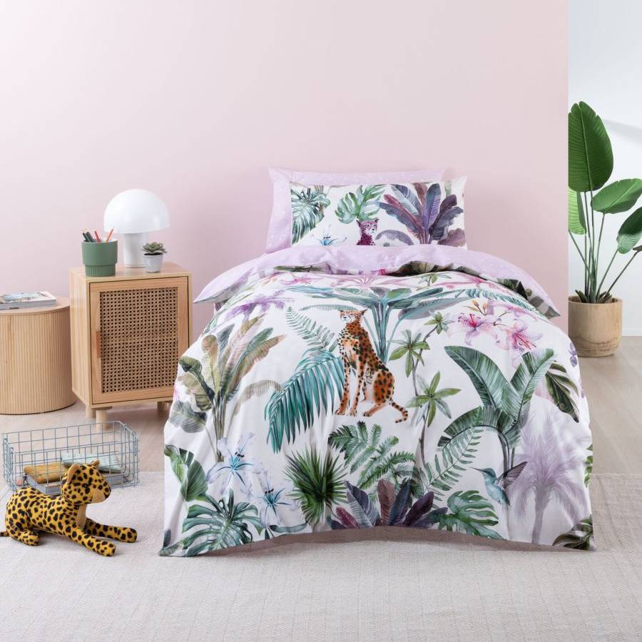 Squiggles Cotton Duvet Cover Set - Safari Jungle