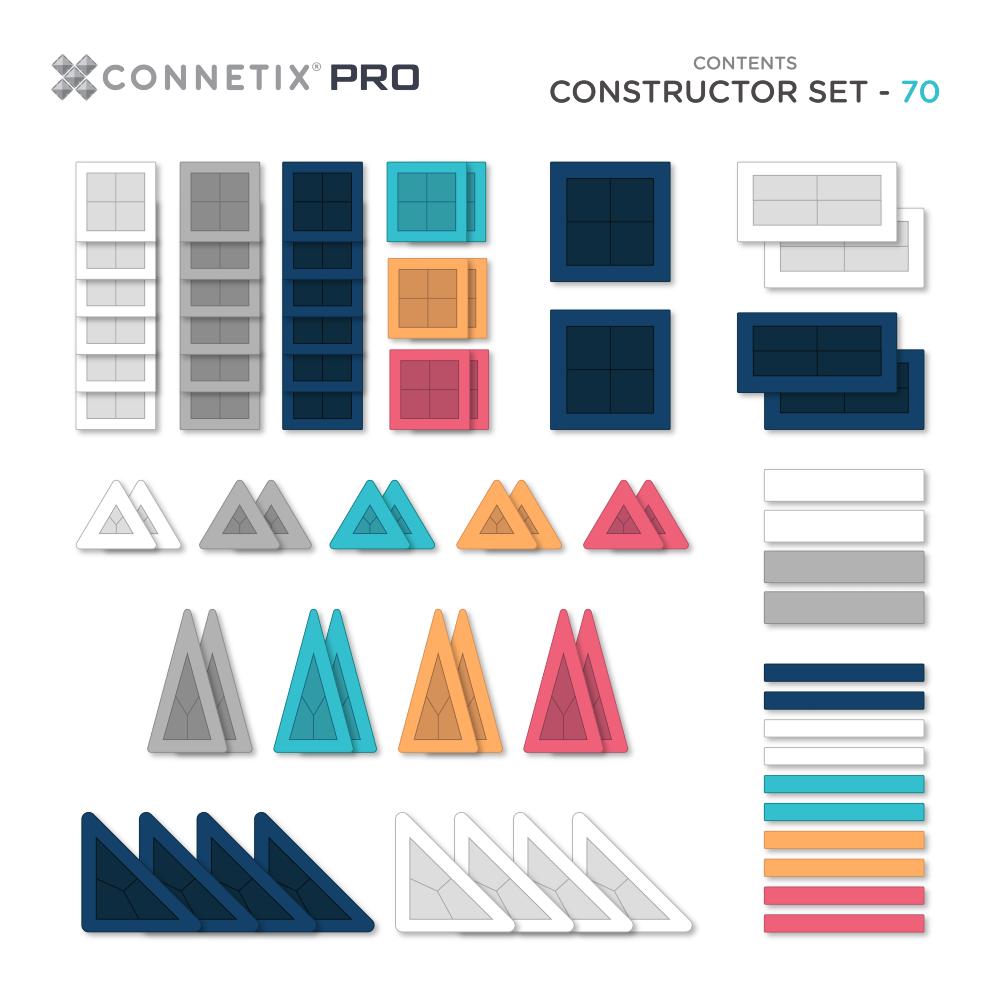 Connetix PRO Constructor Set - 70 Piece