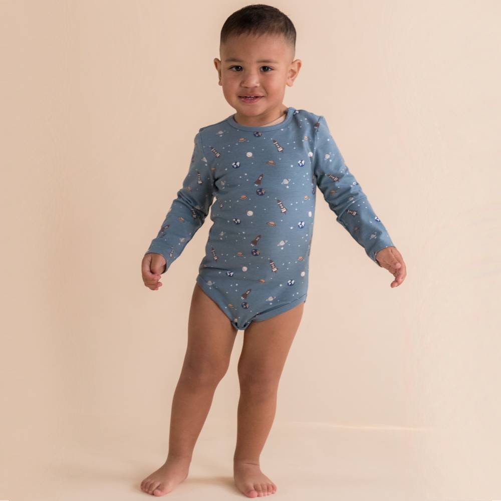 The Sleep Store Organic Cotton Long Sleeve Bodysuit - Clearance