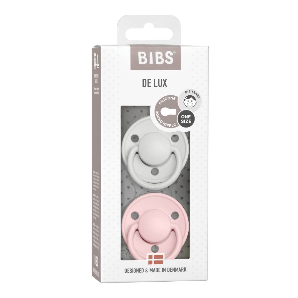 BIBS De Lux Silicone Colour Mix 2pk - Clearance