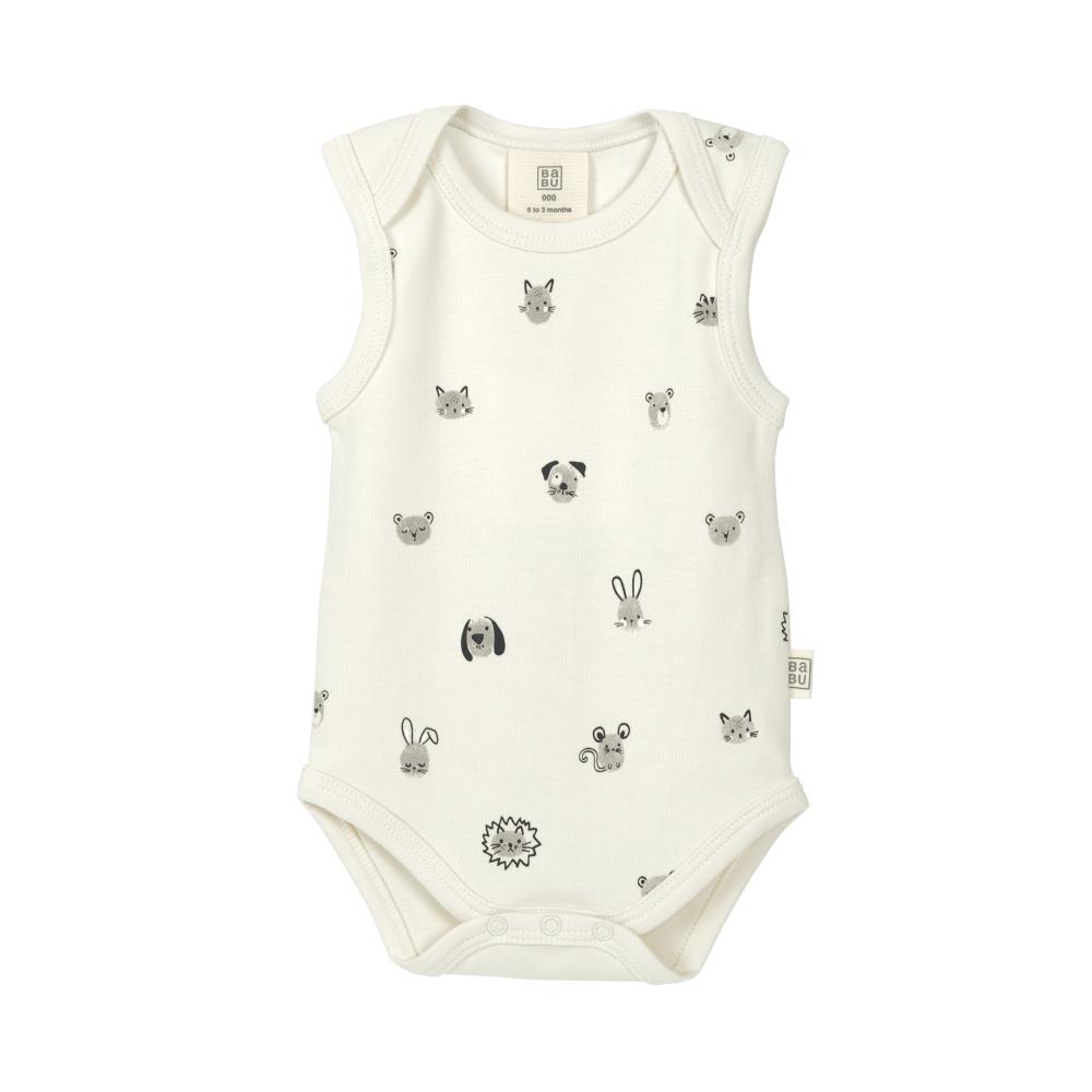 Babu Organic Cotton Singlet Bodysuit - Clearance