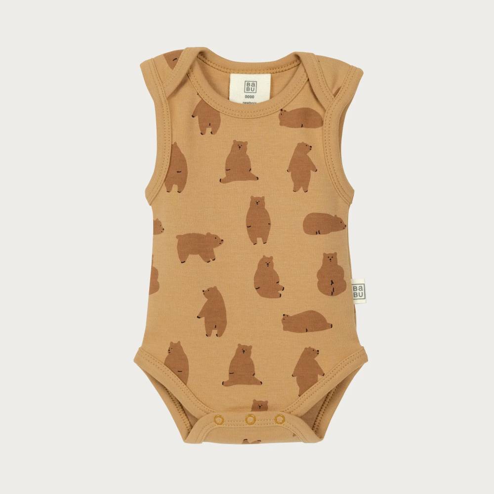 Babu Organic Cotton Singlet Bodysuit - Clearance