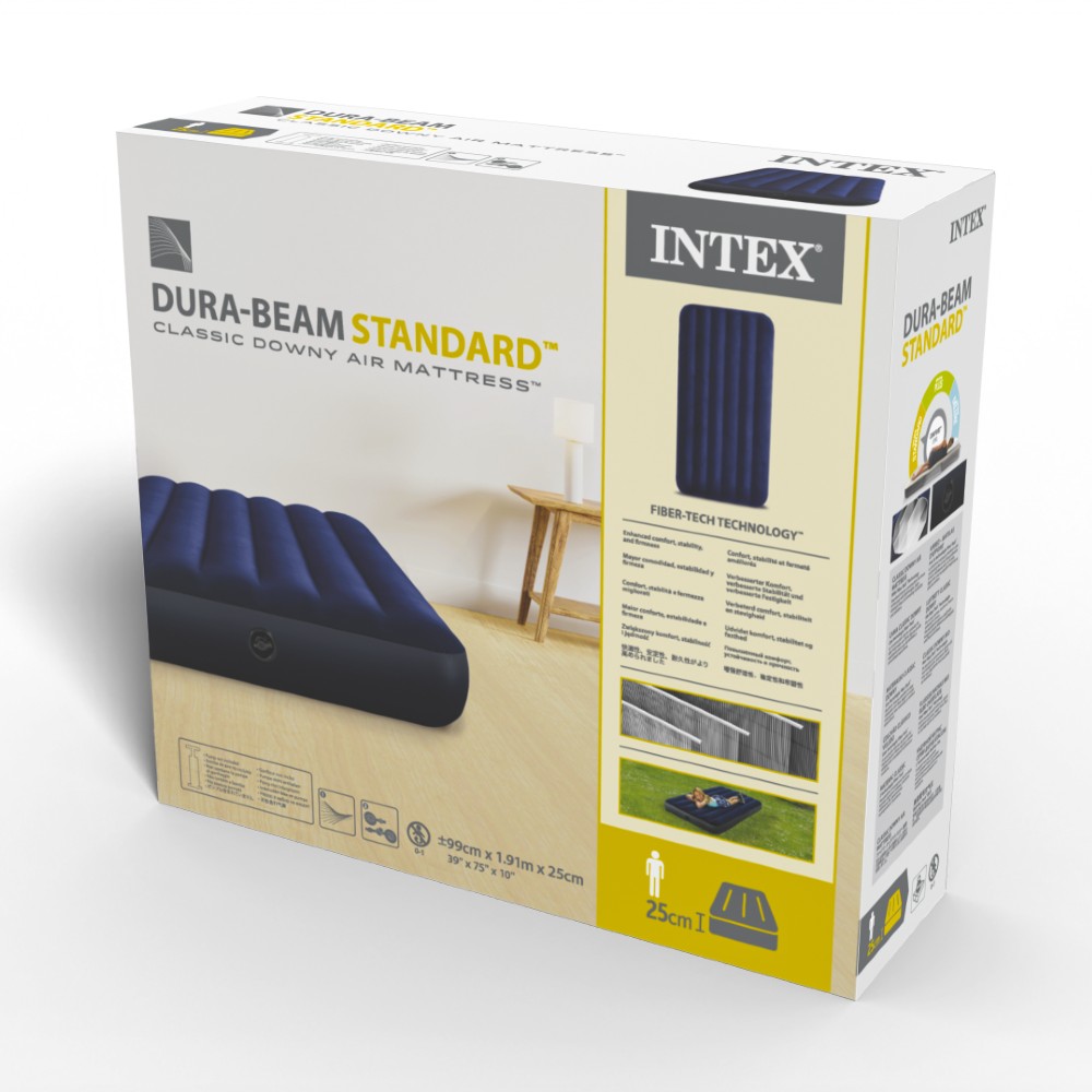 Intex Twin DURA-Beam Classic Downy Airbed - Clearance