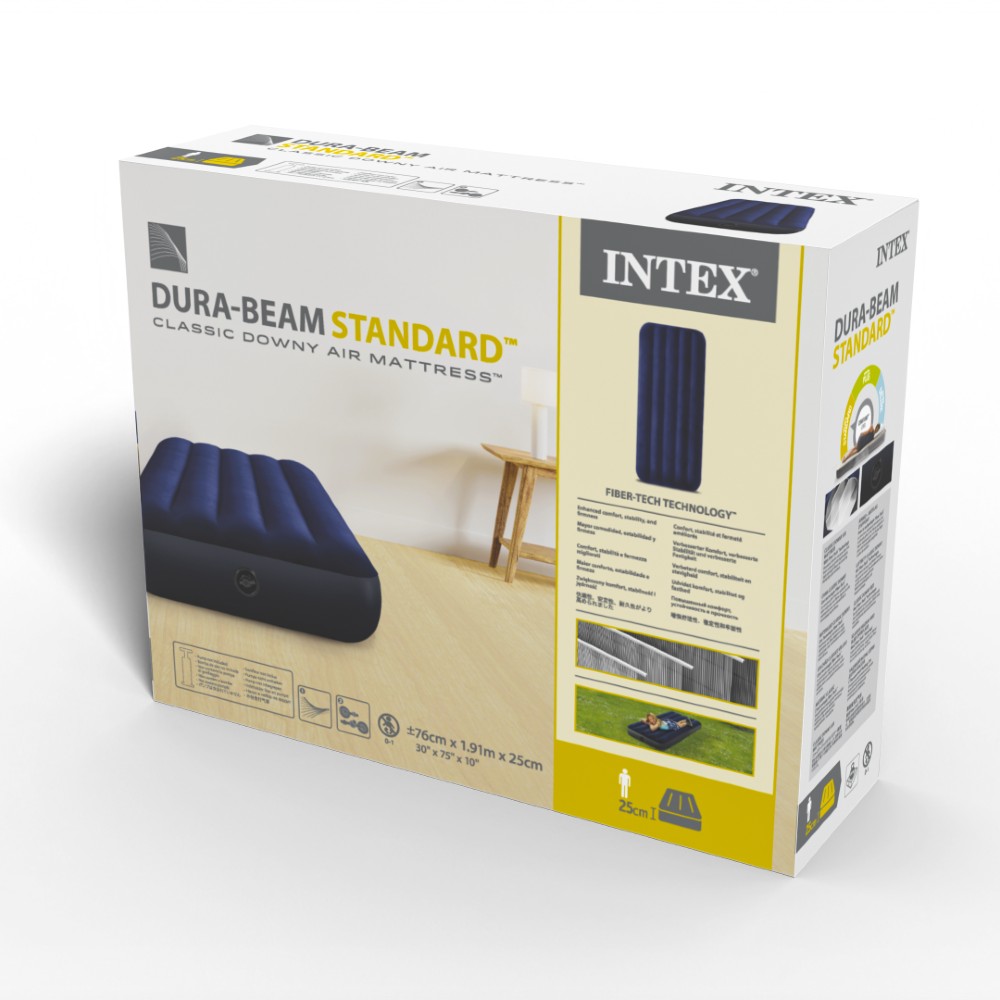 Intex JR. Twin DURA-Beam Classic Downy Airbed - Clearance