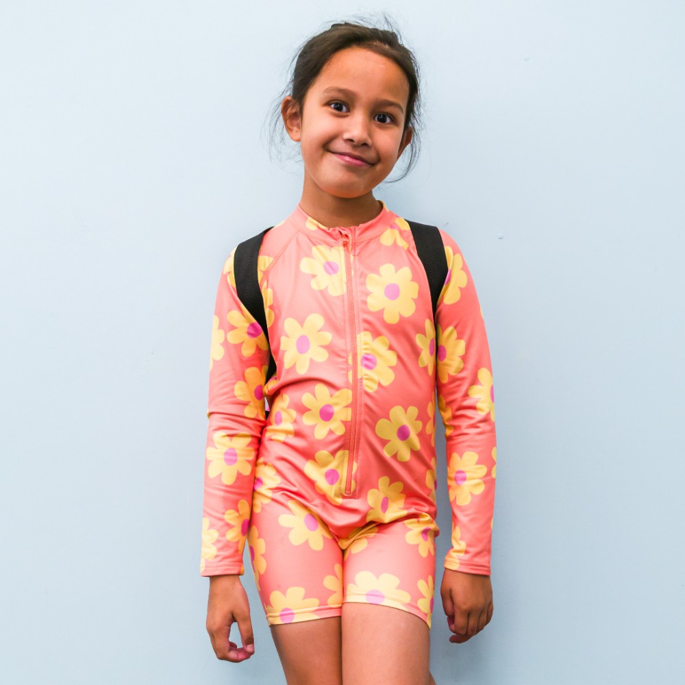 Neon by Nestling Brushed Extra Shortie Swimmer - Big Kids