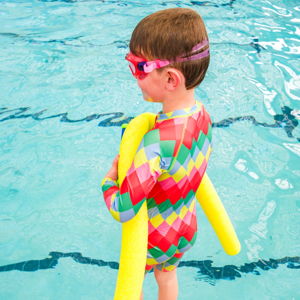 Neon by Nestling Brushed Shortie Swimmer - Big Kids