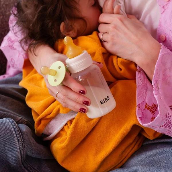 BIBS Glass Baby Bottle Complete Set - Latex
