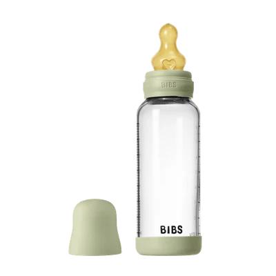 BIBS Glass Baby Bottle Complete Set - Latex