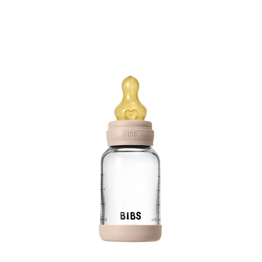 BIBS Glass Baby Bottle Complete Set - Latex