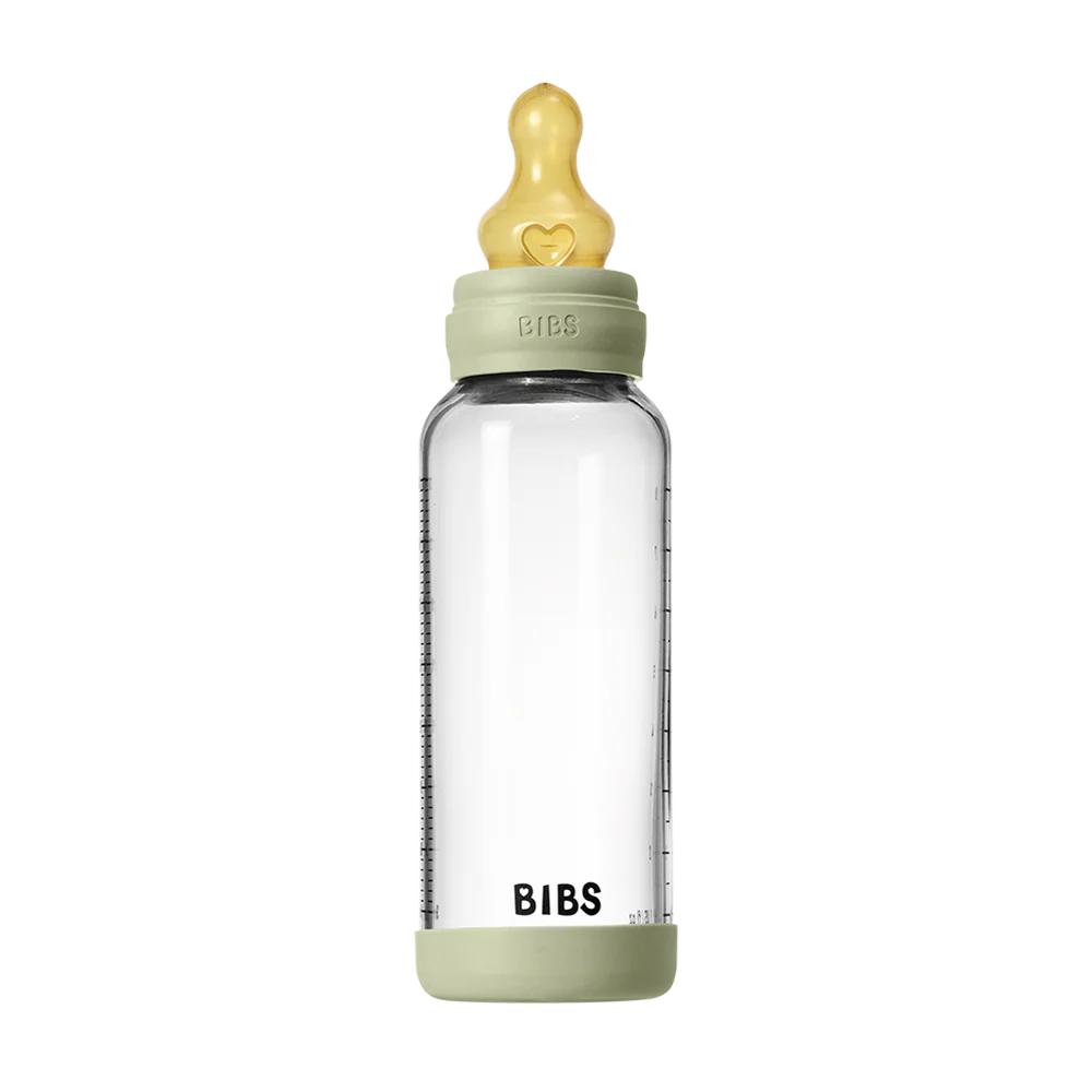 BIBS Glass Baby Bottle Complete Set - Latex