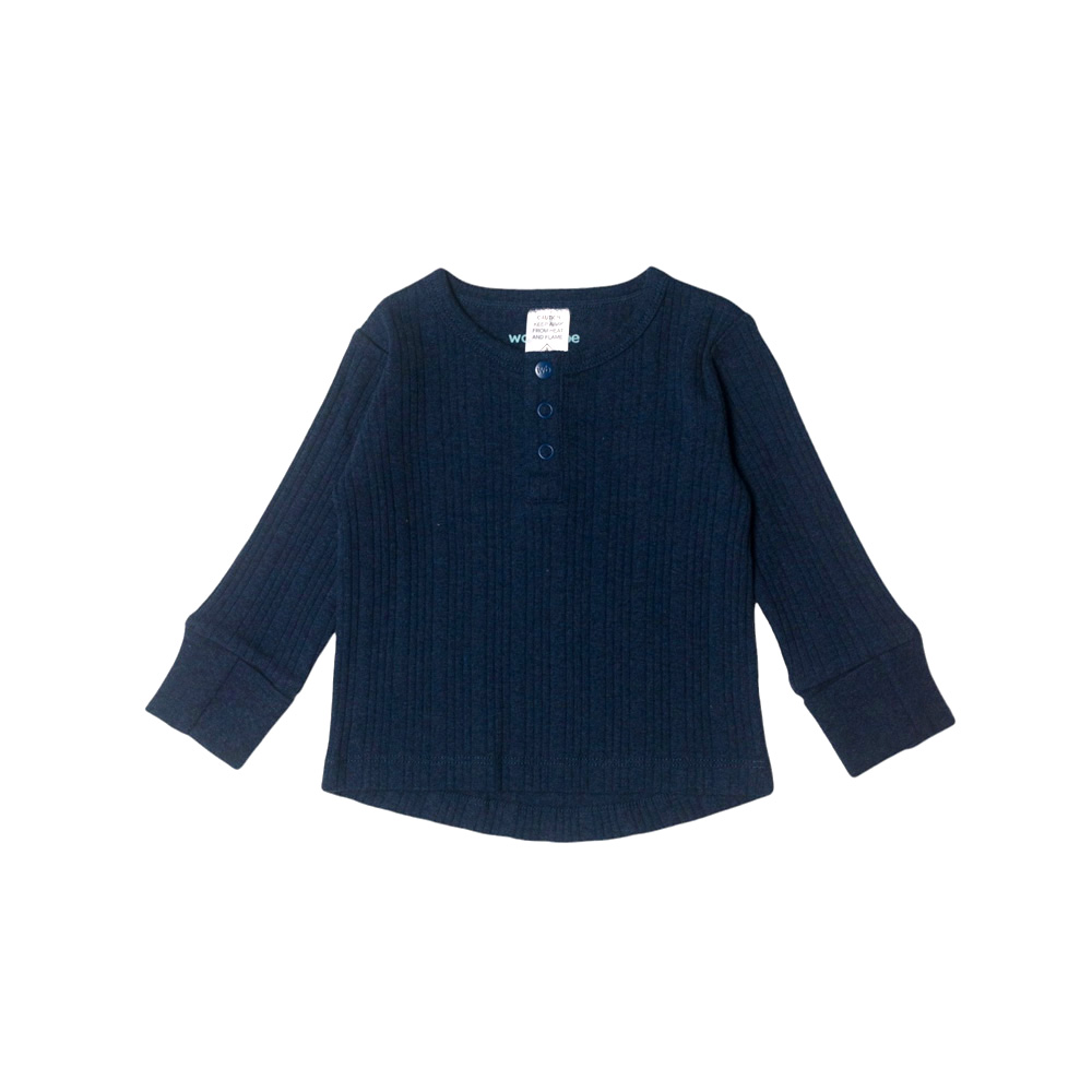 Woolbabe Merino/Organic Cotton Daydream Henley Top & Relaxed Pants Set