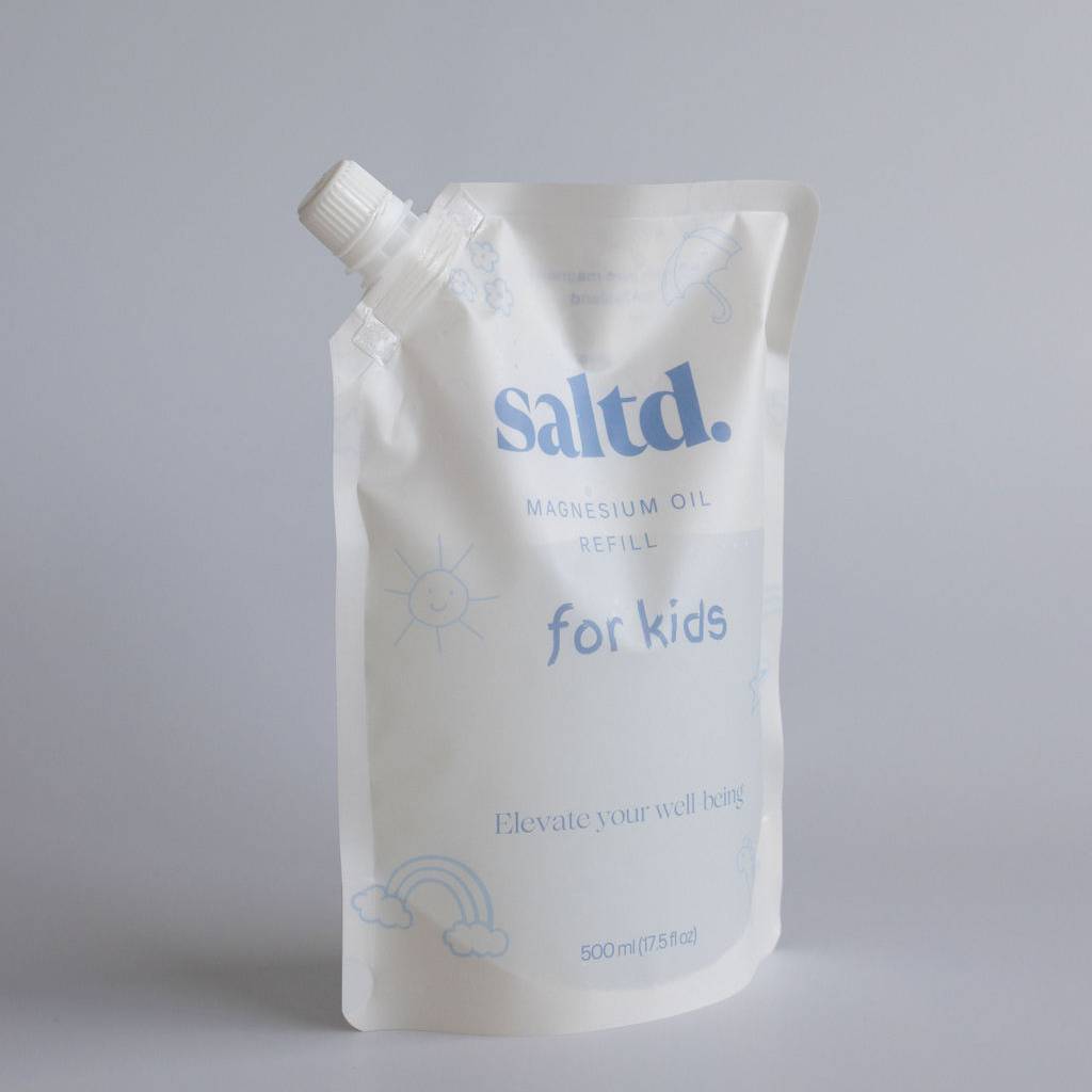 Saltd Kids Magnesium Oil Refill Pouch