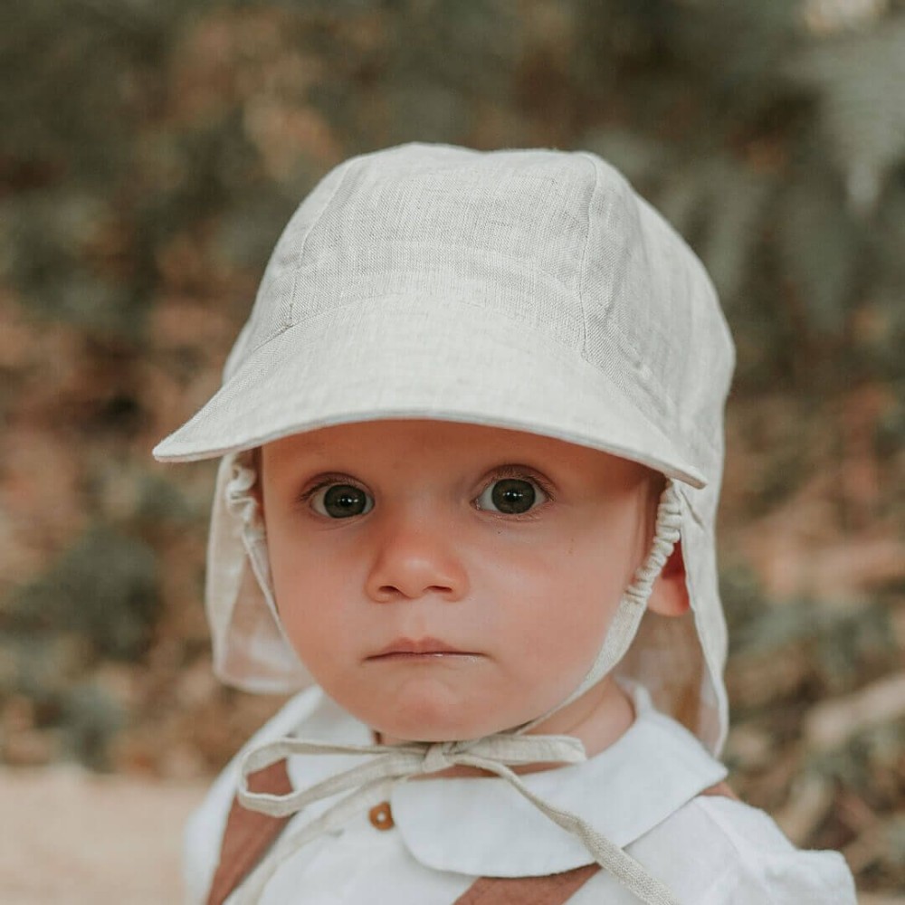 Bedhead Hats Heritage Collection - 'Lounger' Baby Reversible Legionnaire Flap Sun Hat