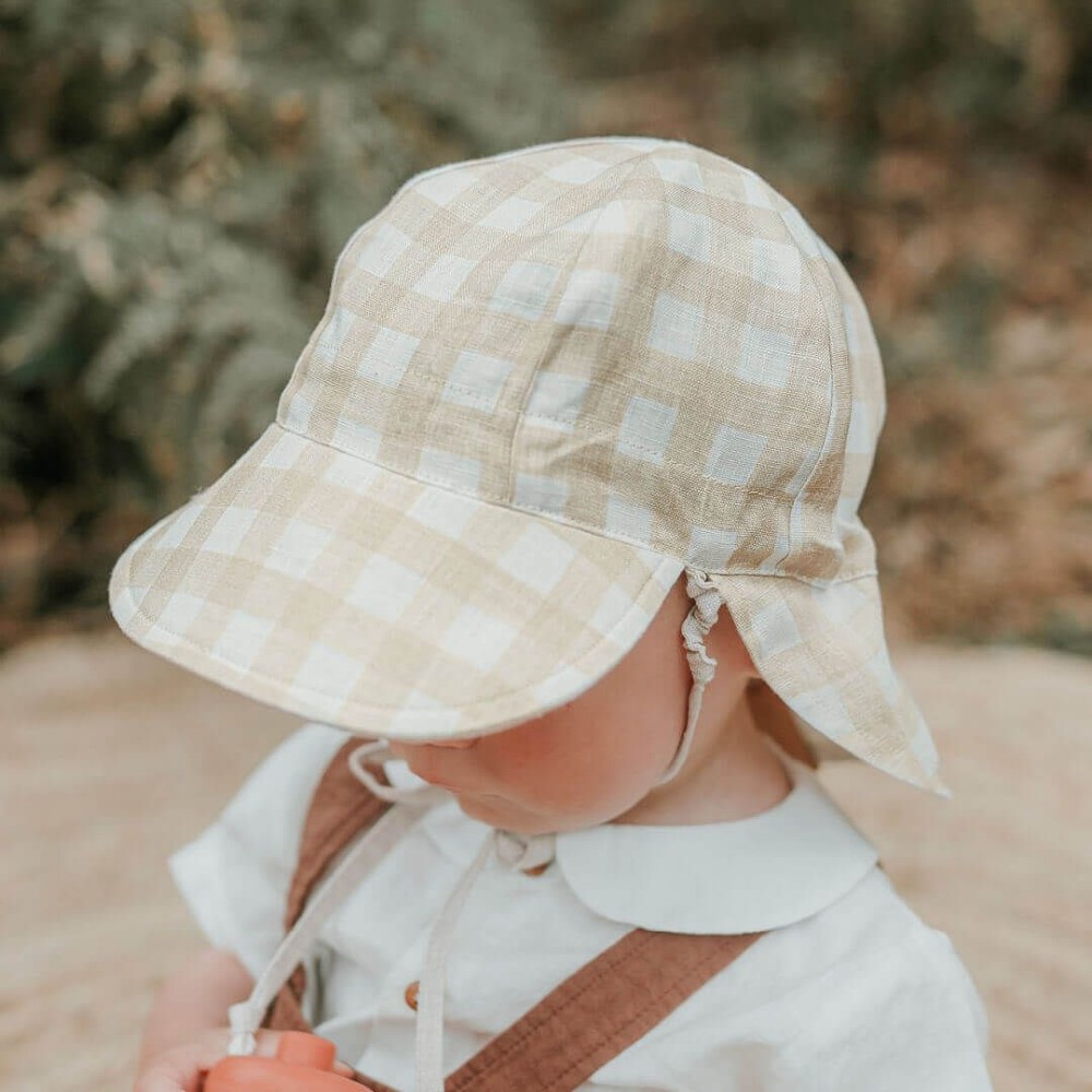 Bedhead Hats Heritage Collection - 'Lounger' Baby Reversible Legionnaire Flap Sun Hat