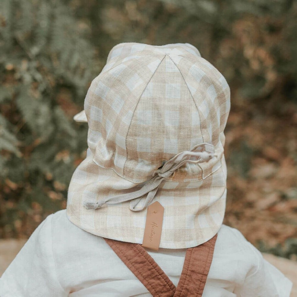 Bedhead Hats Heritage Collection - 'Lounger' Baby Reversible Legionnaire Flap Sun Hat