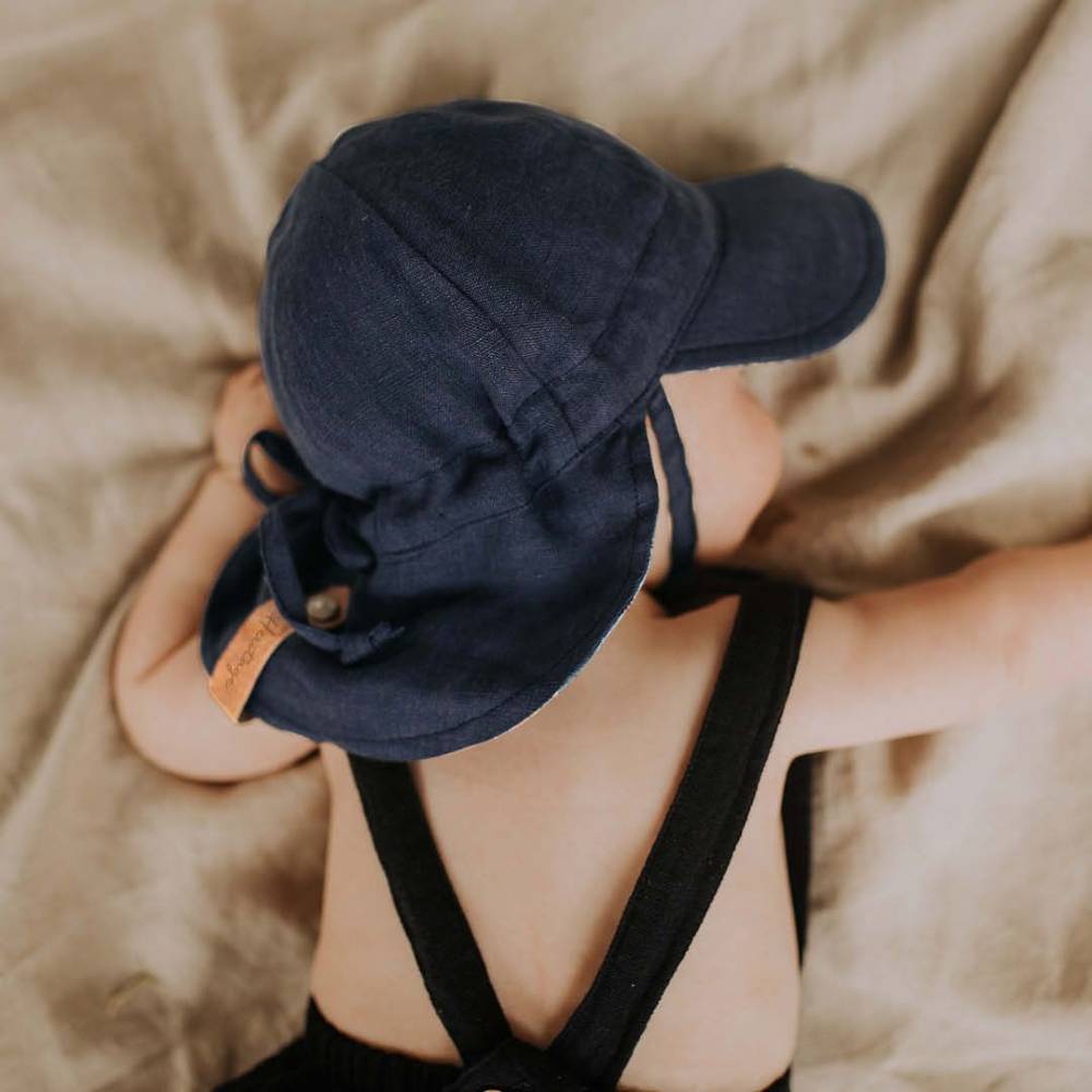 Bedhead Hats Heritage Collection - 'Lounger' Baby Reversible Legionnaire Flap Sun Hat