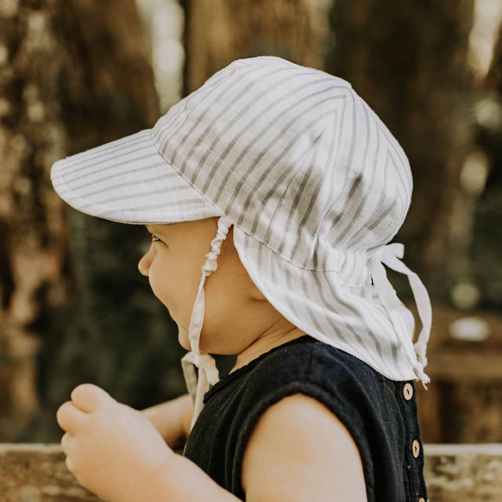 Bedhead Hats Heritage Collection - 'Lounger' Baby Reversible Legionnaire Flap Sun Hat